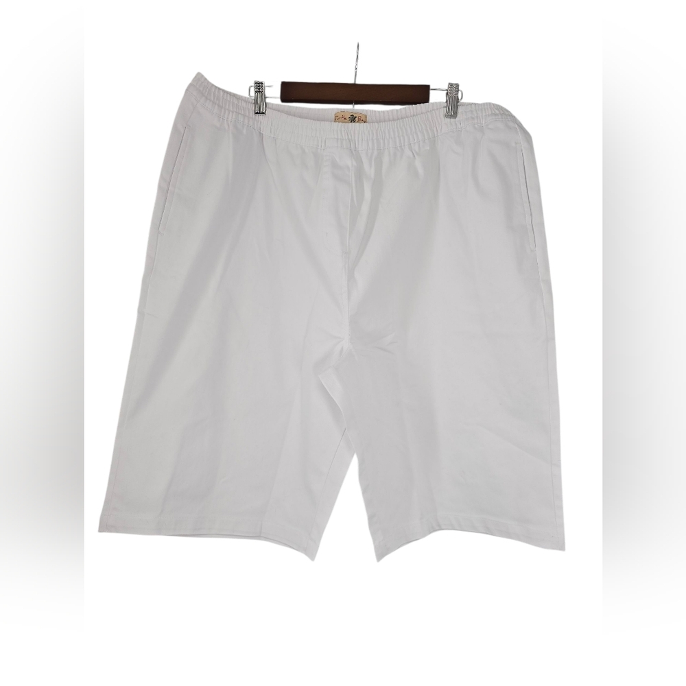 NWOT‎ Turtle Bay New York White Shorts W/ Pockets ElasticWaist Size 2XL